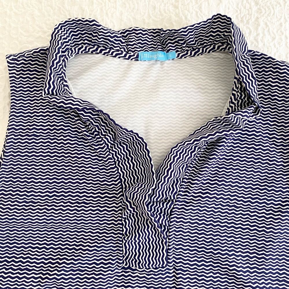 J McLaughlin Durham Sleeveless Ruffle Top